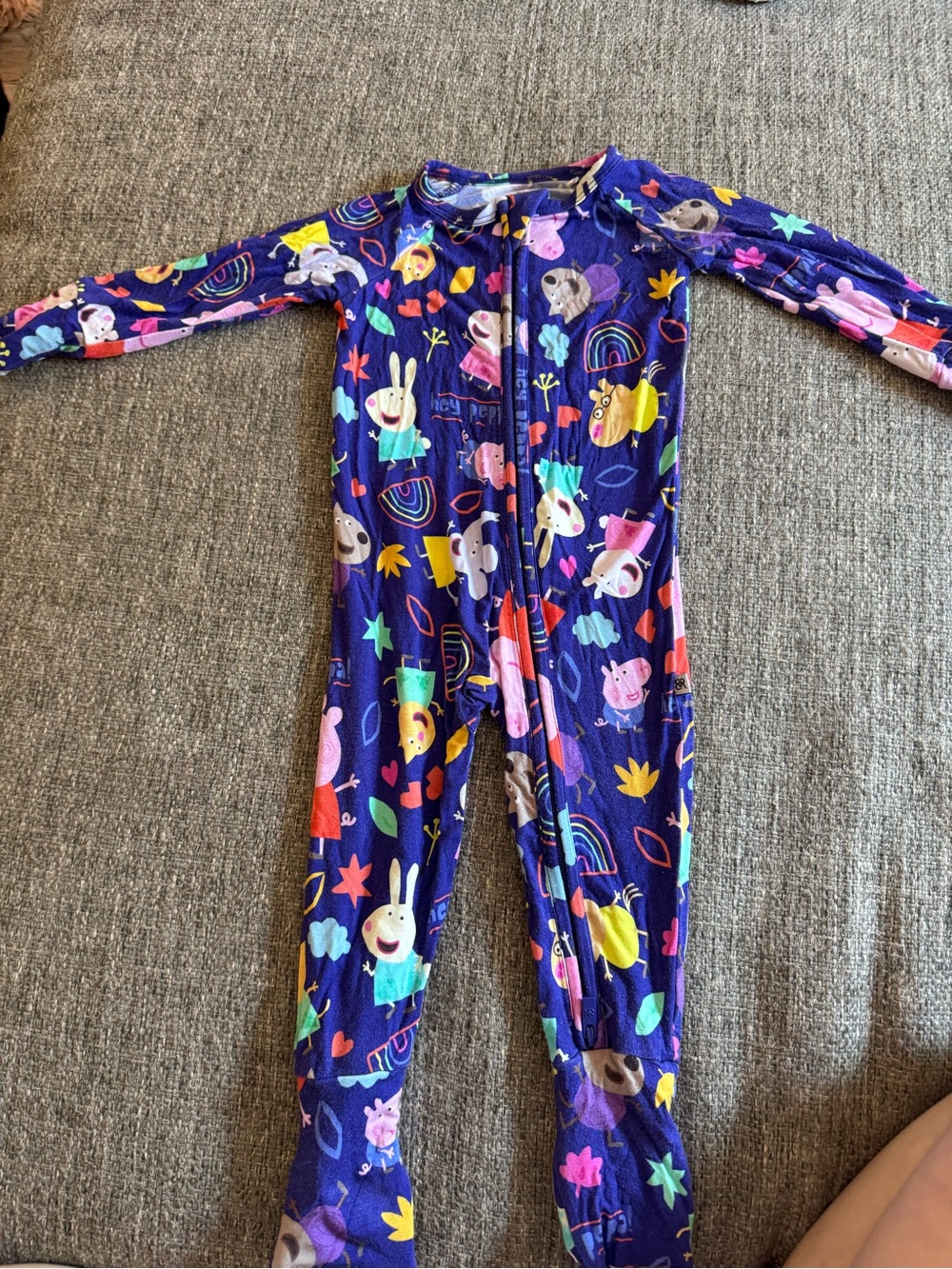 Bums & Roses Peppa Pig Bamboo Convertible Romper 6-9M